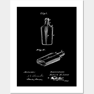 Bottle Vintage Patent Drawing Posters and Art